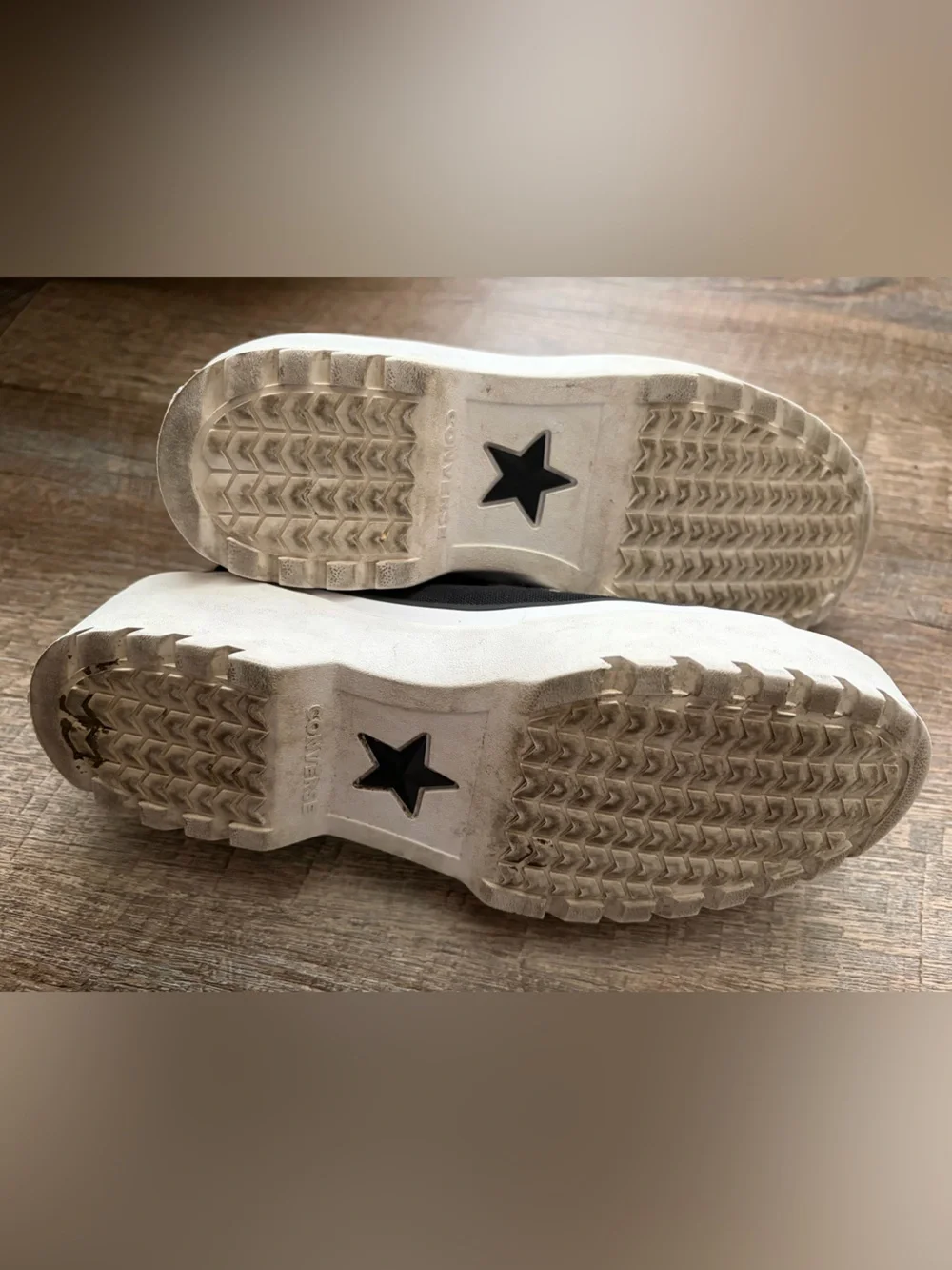 Converse Black & White Platform High-Top Sneaker